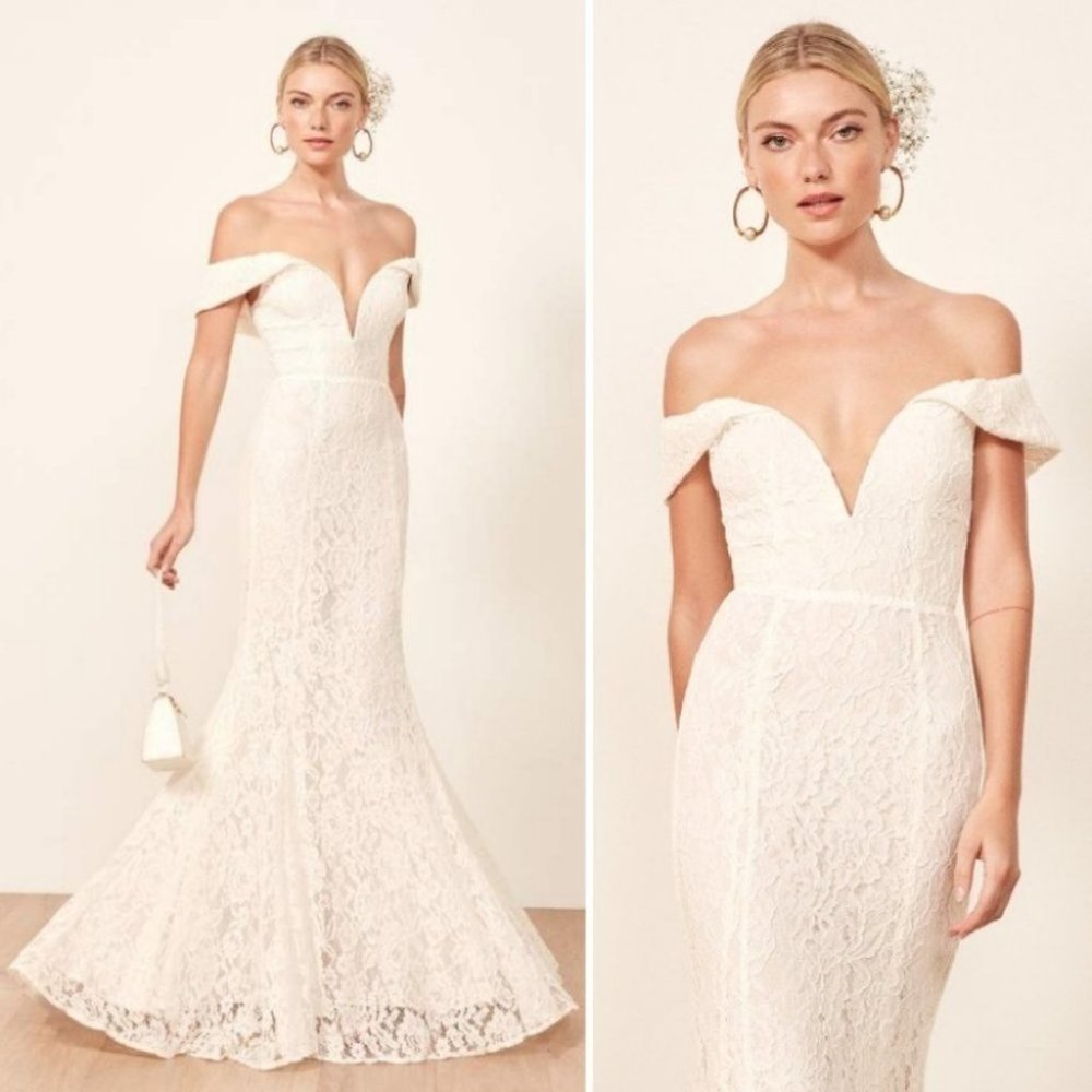 NWT! REFORMATION MyKonos Ivory Bridal  Wedding Gown Size 0